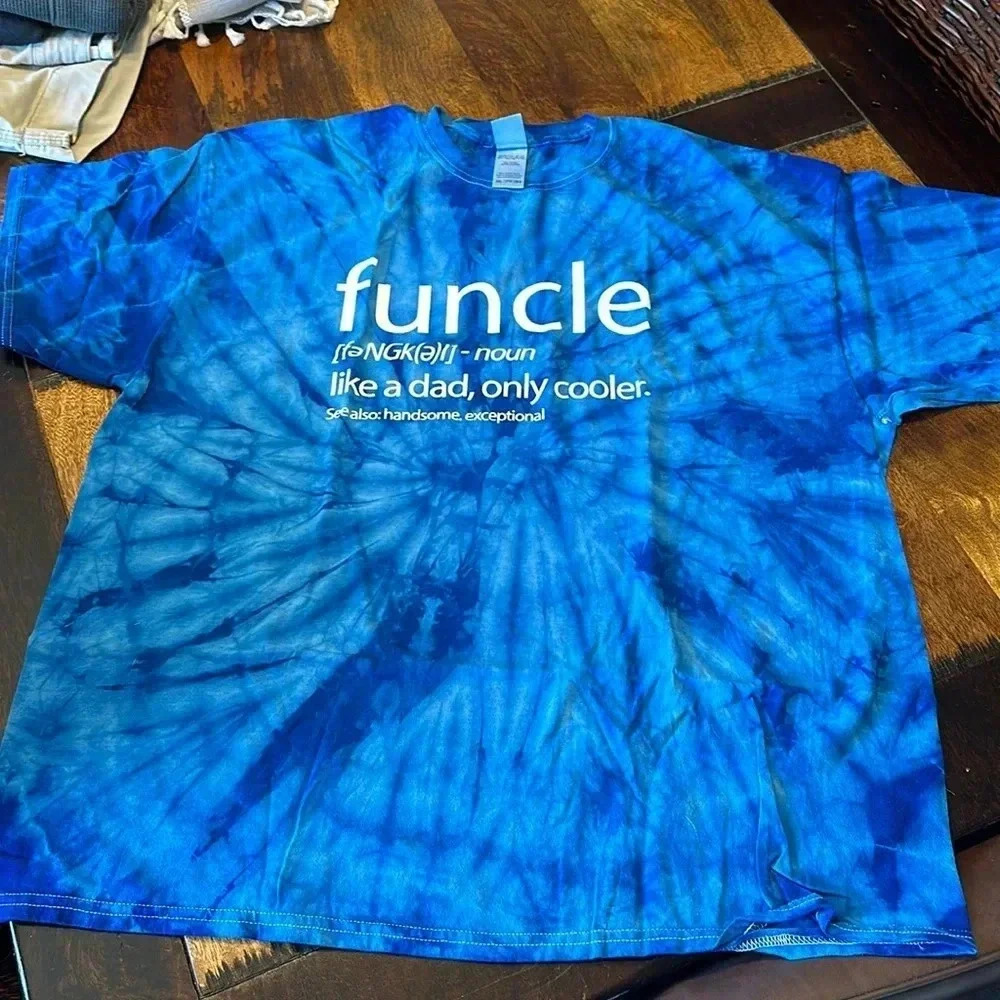 Tie dye Funcle t shirt 2XL